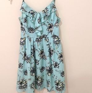 Blue Floral Summer Dress